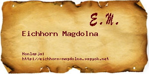 Eichhorn Magdolna névjegykártya