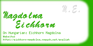 magdolna eichhorn business card